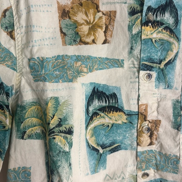 Fishing life button down lightweight summer fishing shirt size medium - Picture 5 of 9